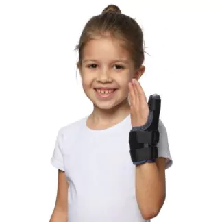 Бандажи для лучезапястного сустава детские ООО «Крейт» Е-207 Бандаж для пястно-фалангового сустава (№1, универсальный, черный)