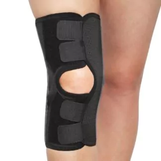Бандажи для коленного сустава детские ООО «Крейт» Е-524 Бандаж для коленного сустава (№1, черный)