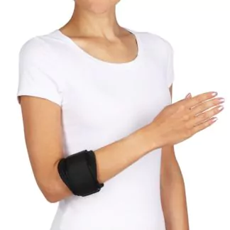 Бандажи для локтевого сустава для спорта ООО «Крейт» F-415 Бандаж для локтевого сустава (№1, черный)