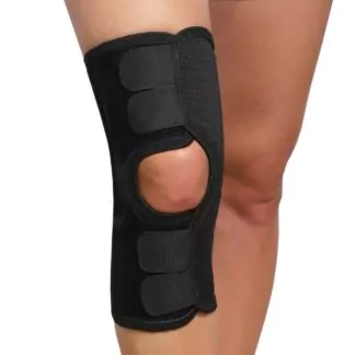 Бандажи для коленного сустава для спорта ООО «Крейт» F-527 Бандаж для коленного сустава (№5, черный)